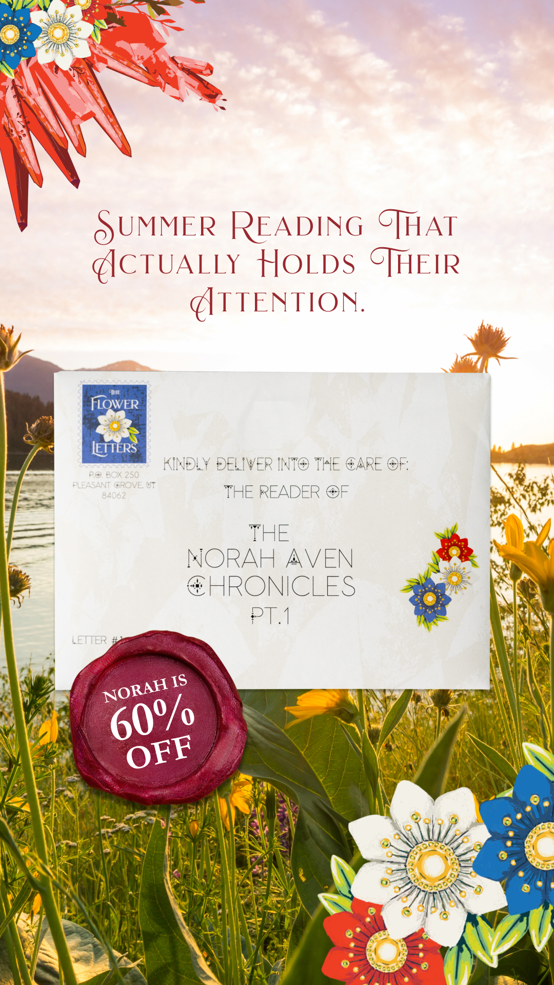 The Flower Letters Facebook ad