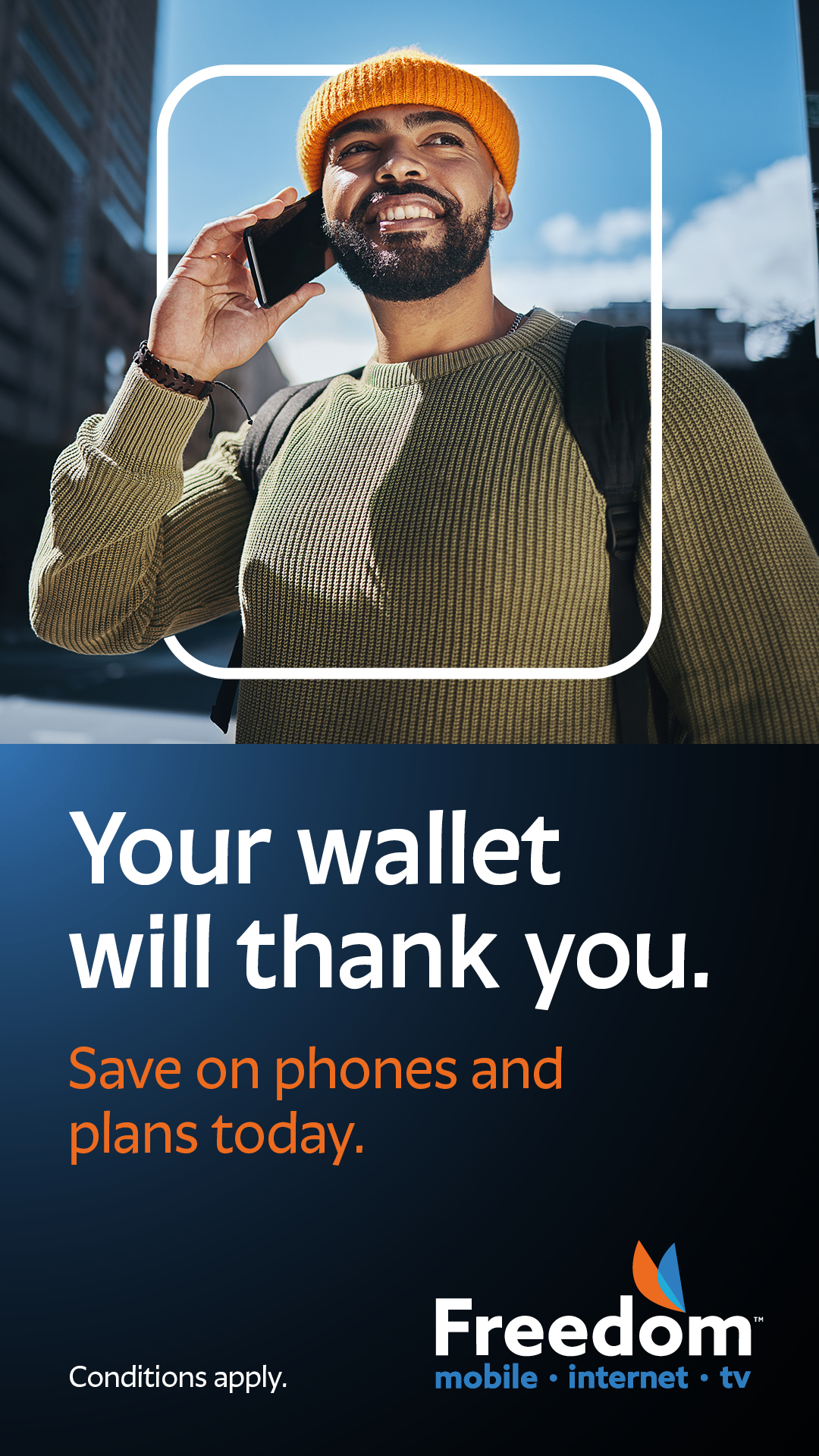 Freedom Mobile Facebook ad from Mar 31, 2026