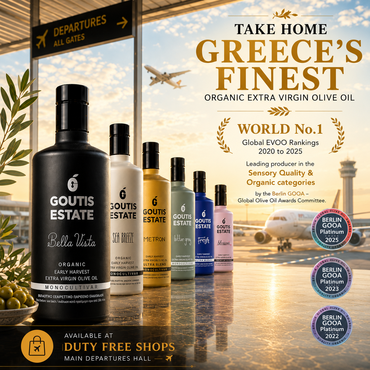 Goutis Estate Olive Oil Facebook ad