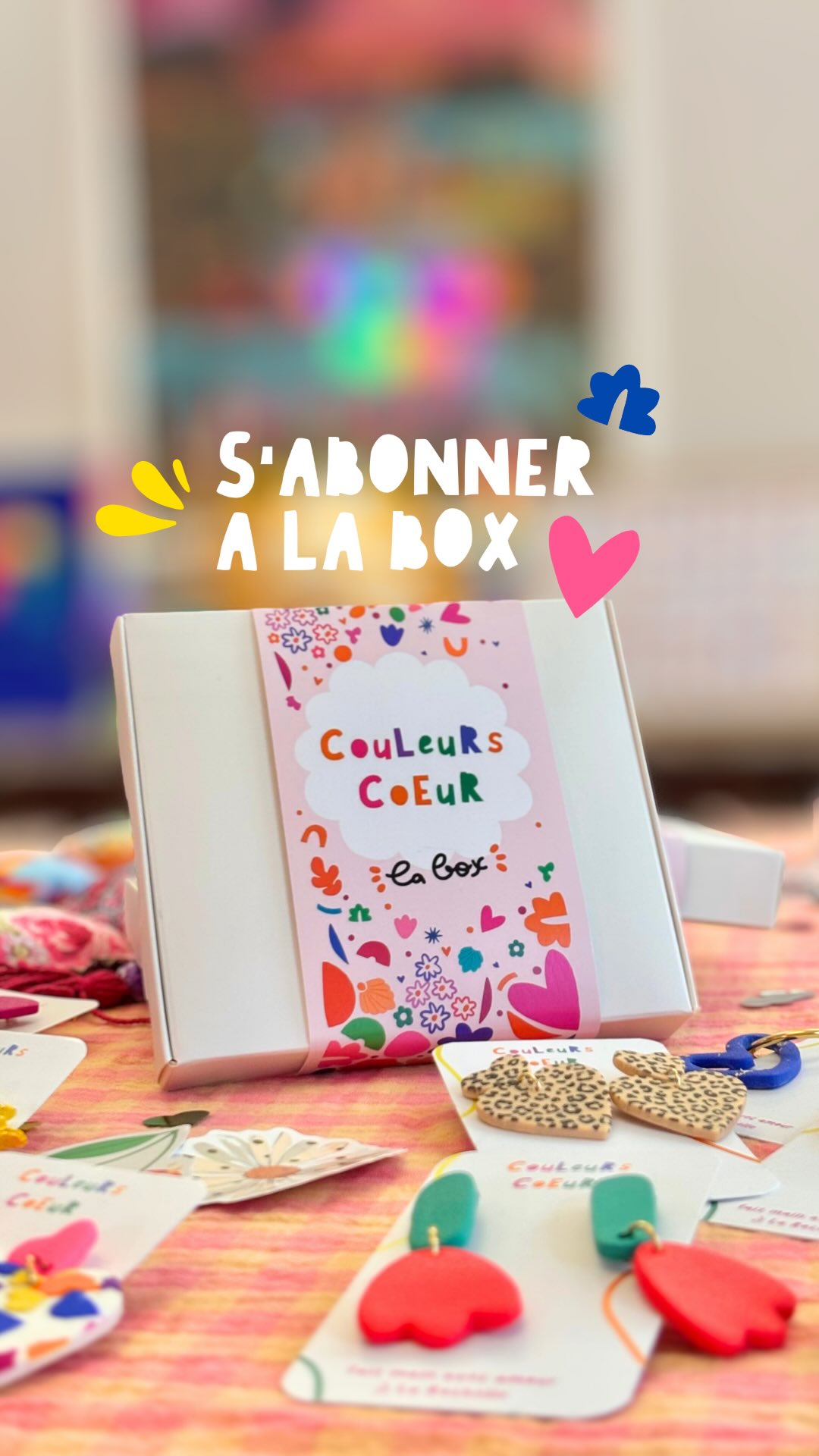 Couleurs coeur Facebook ad: Abonnez vous à la Box by Couleurs Cœur