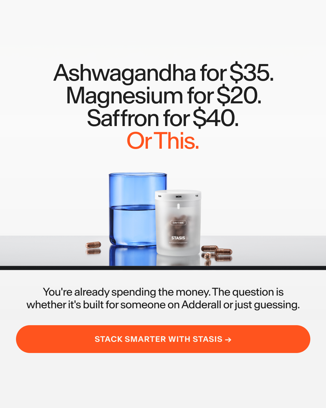 Stasis Facebook ad