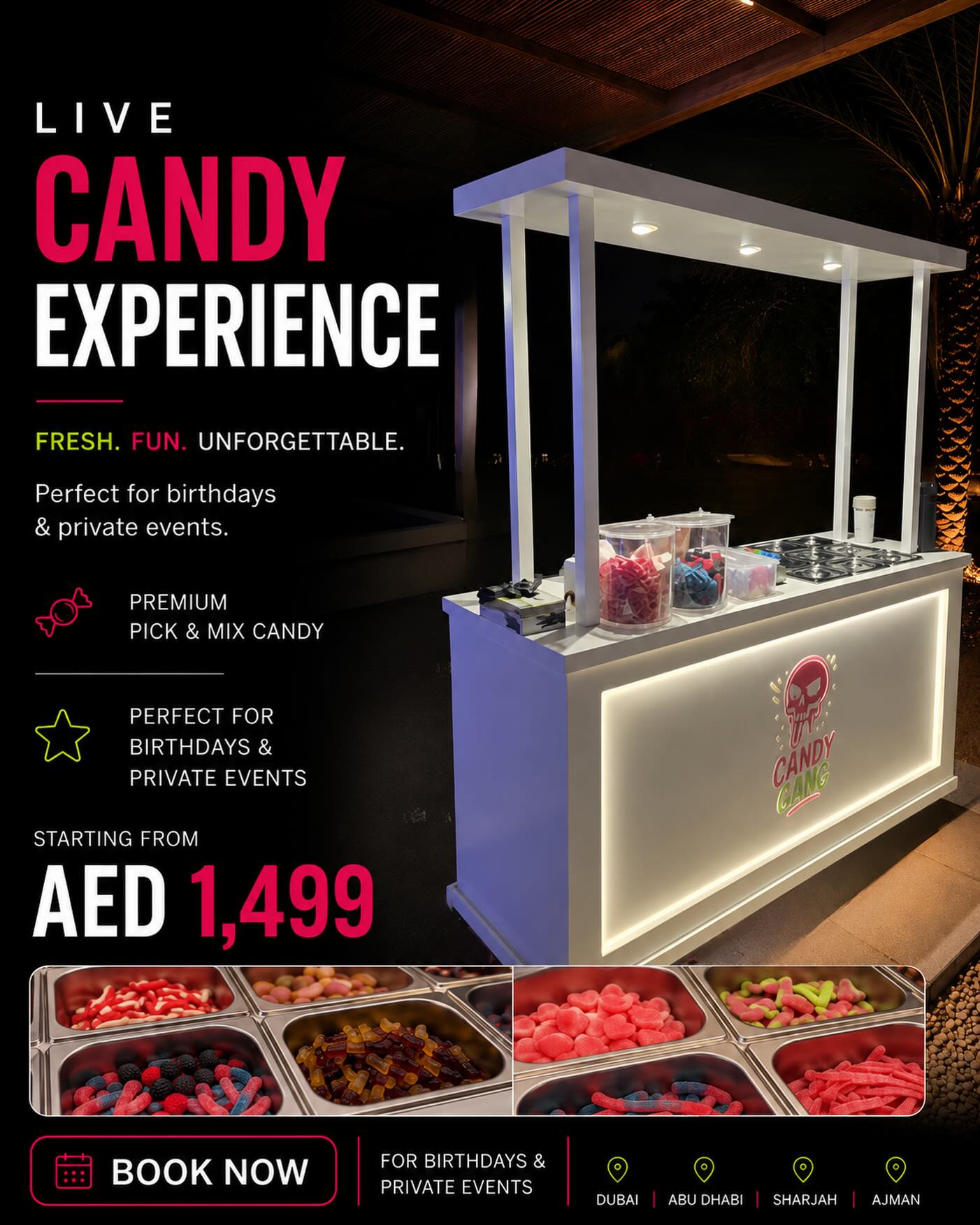 candygang.ae Facebook ad: Every celebration deserves a sweet moment.