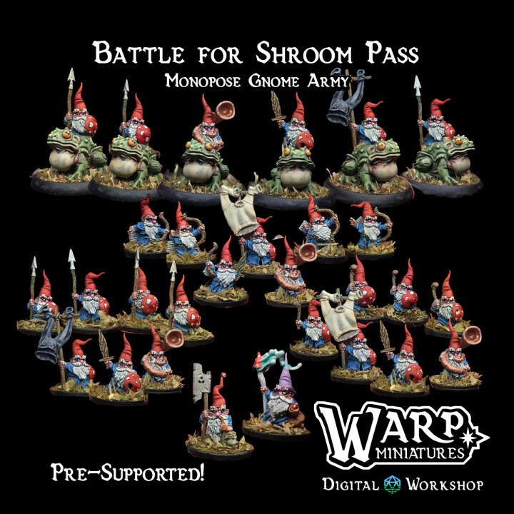 Warp Miniatures Facebook ad: Who doesn't love Gnomes?