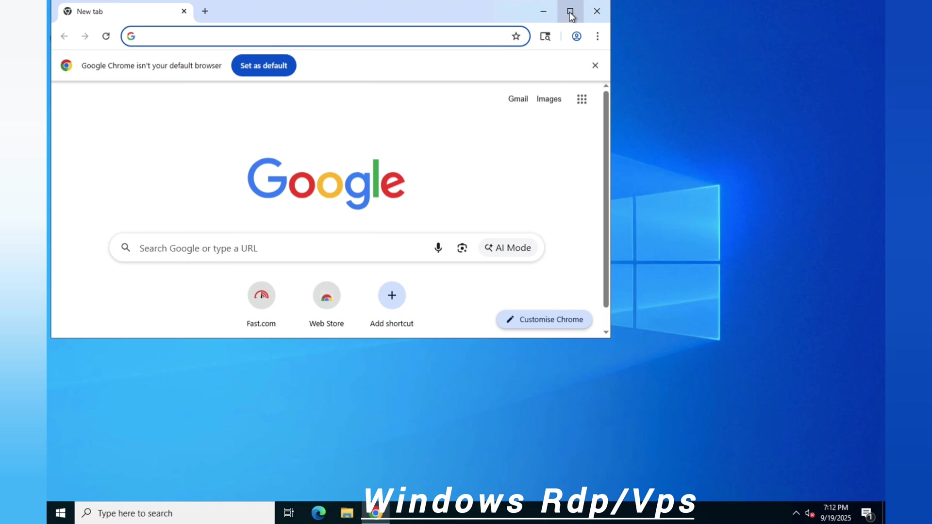 Sky RDP VPS Facebook ad: Get Windows RDP/VPS in 15 Minutes