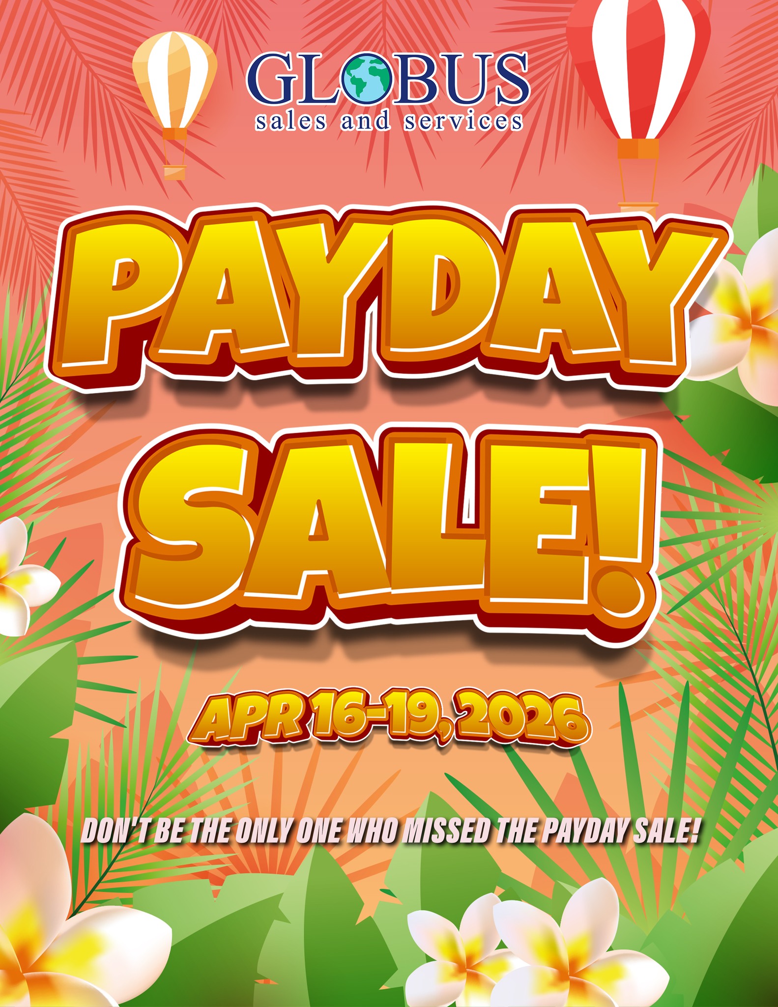 Globus Palau Facebook ad: Celebrate your hard work by taking advantage of…
