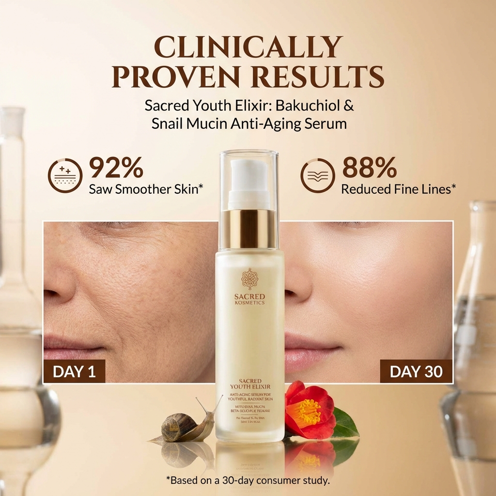 Sacred Kosmetics Facebook ad from Mar 20, 2026