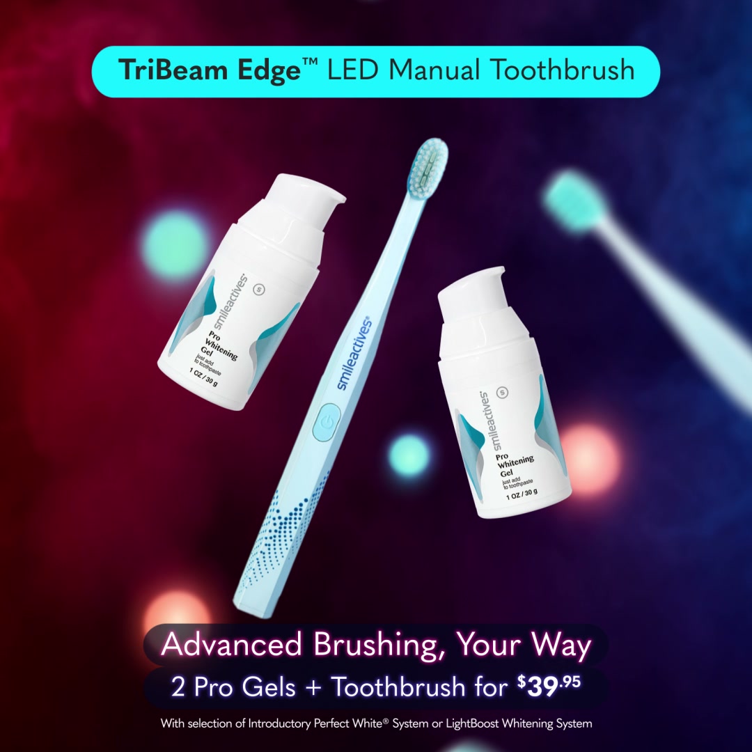 smileactives Facebook ad: Your Choice: TriBeam Edge or Vibrite BLUE