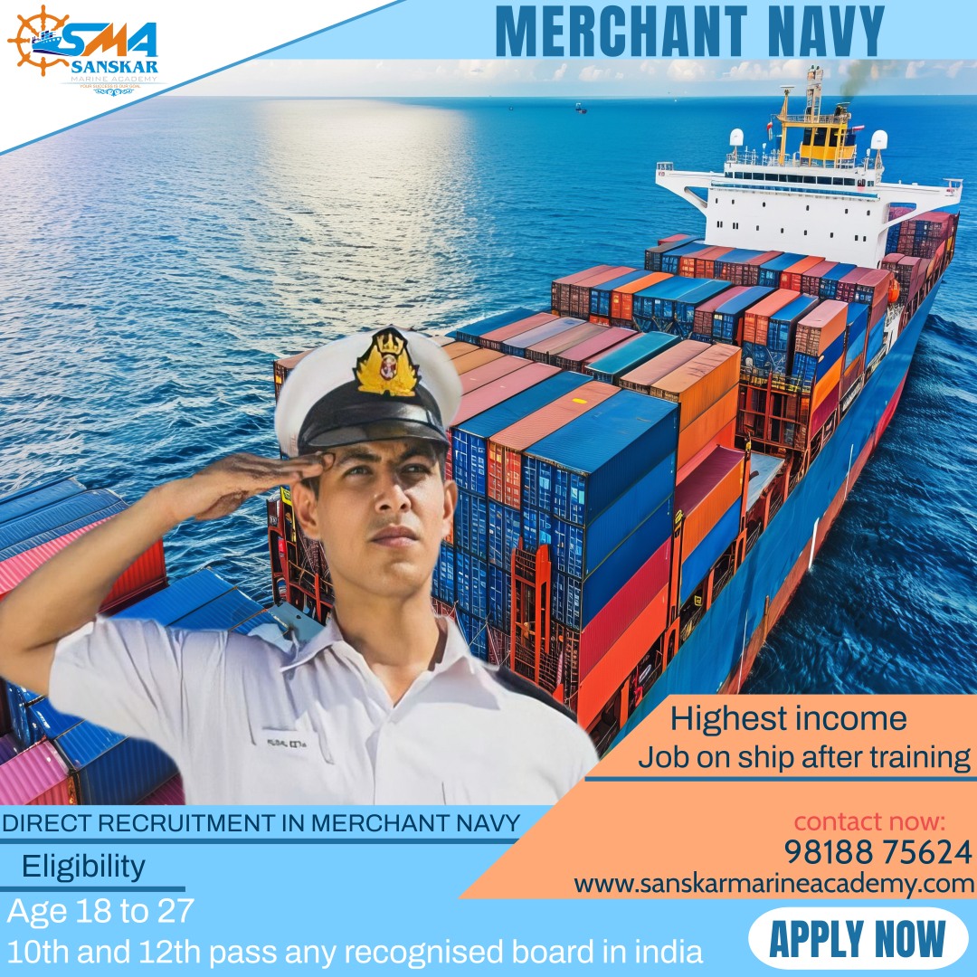 Sanskar Marine Academy Facebook ad: Join merchant navy