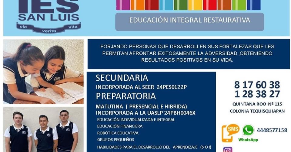 Instituto de Estudios Superiores San Luis A.C. Facebook ad from Aug 10, 2023