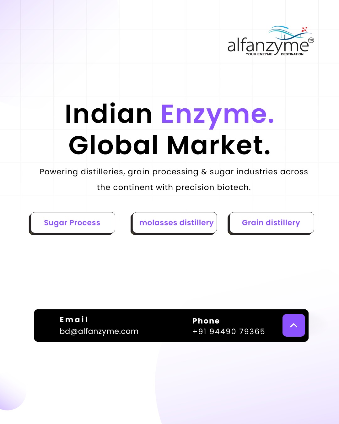 Alfanzyme Life Science Facebook ad: Enzyme Solutions for African Industries