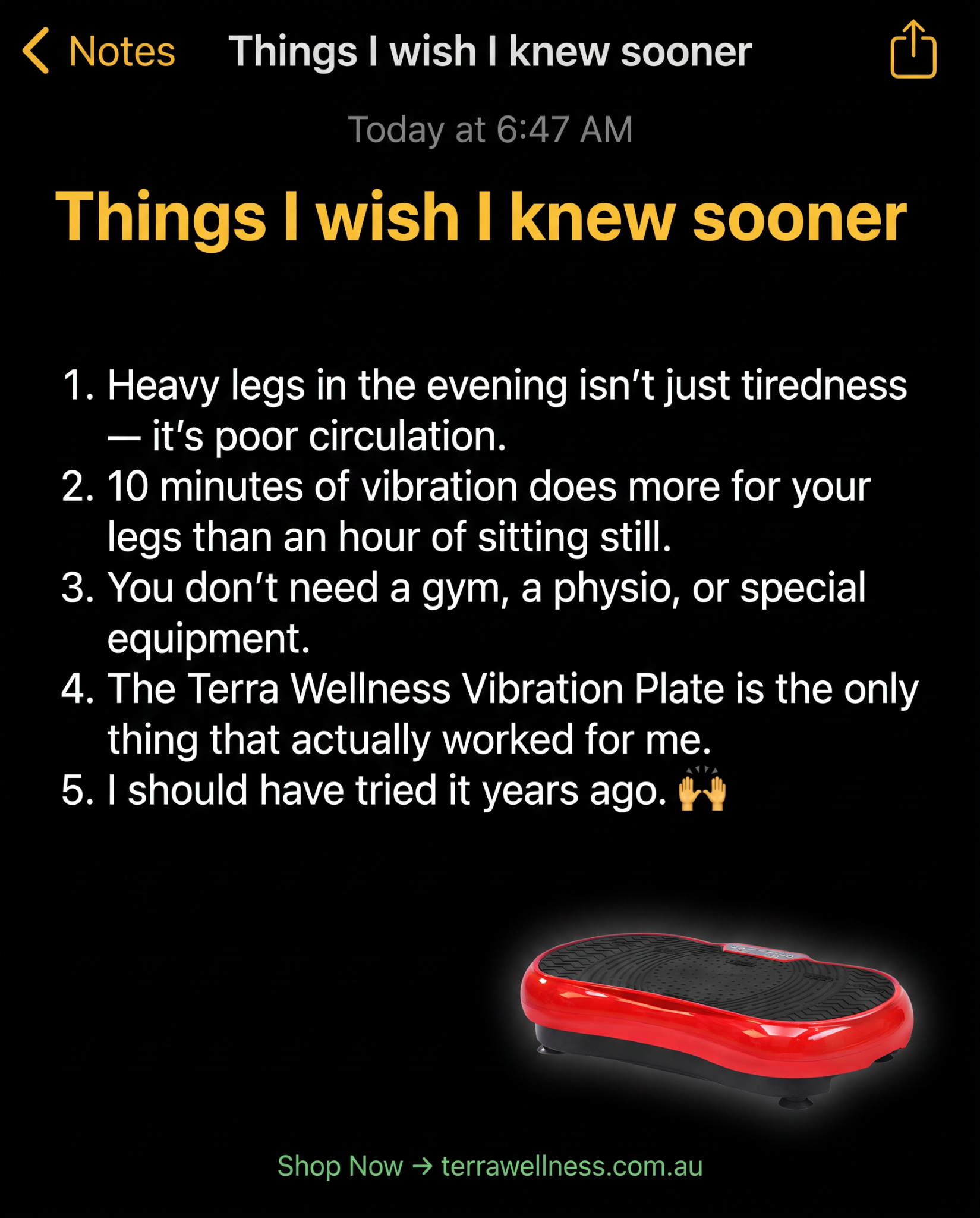 TerraWellness Facebook ad