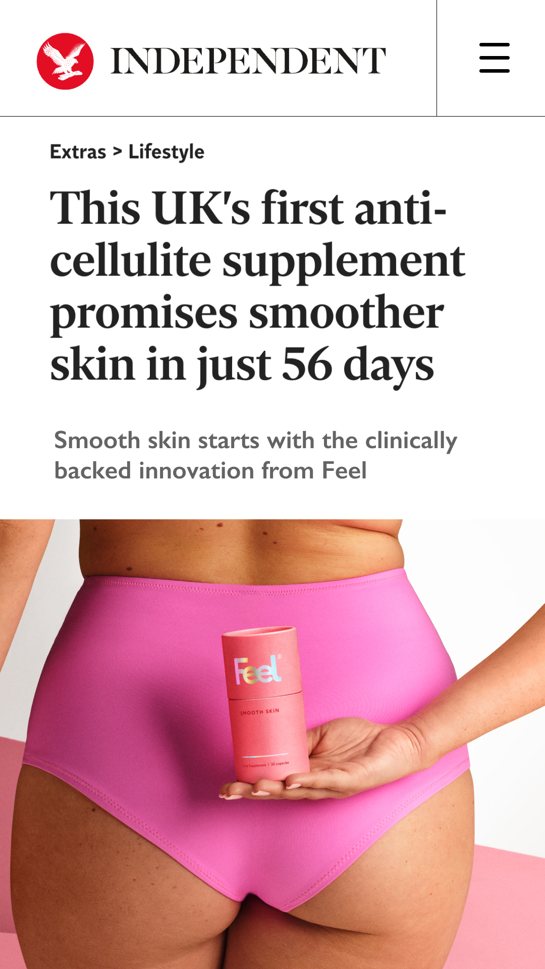 Feel Facebook ad