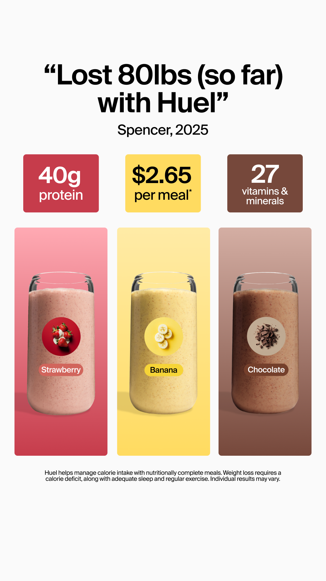 Huel Facebook ad