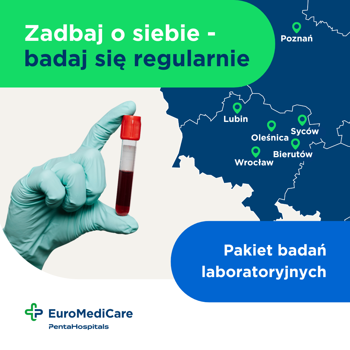 Penta Hospitals Polska Przychodnie Facebook ad: Pakiet Badań Laboratoryjnych