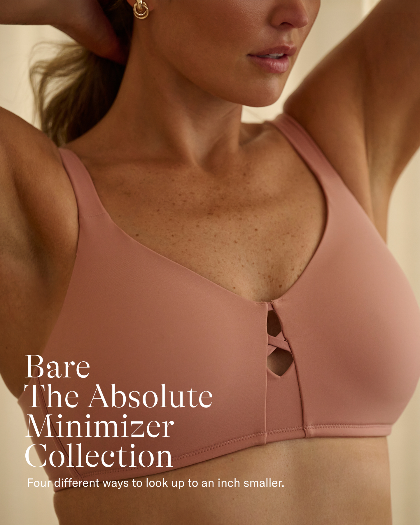 BARE NECESSITIES Facebook ad: Look Up To 1 Inch Smaller