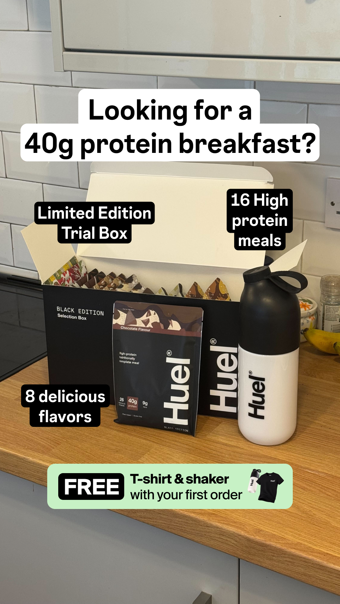 Huel Facebook ad