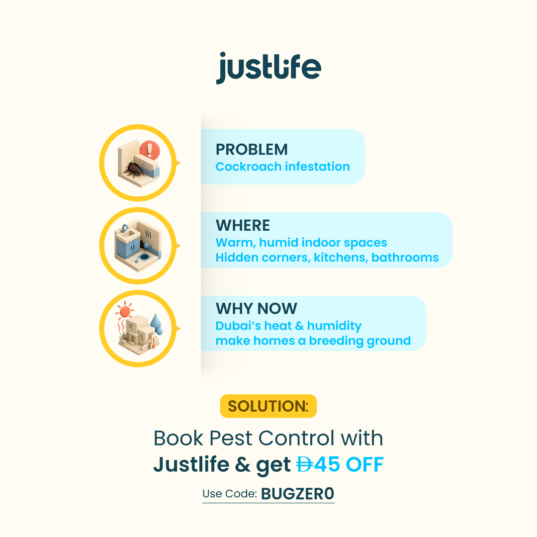 Justlife UAE Facebook ad