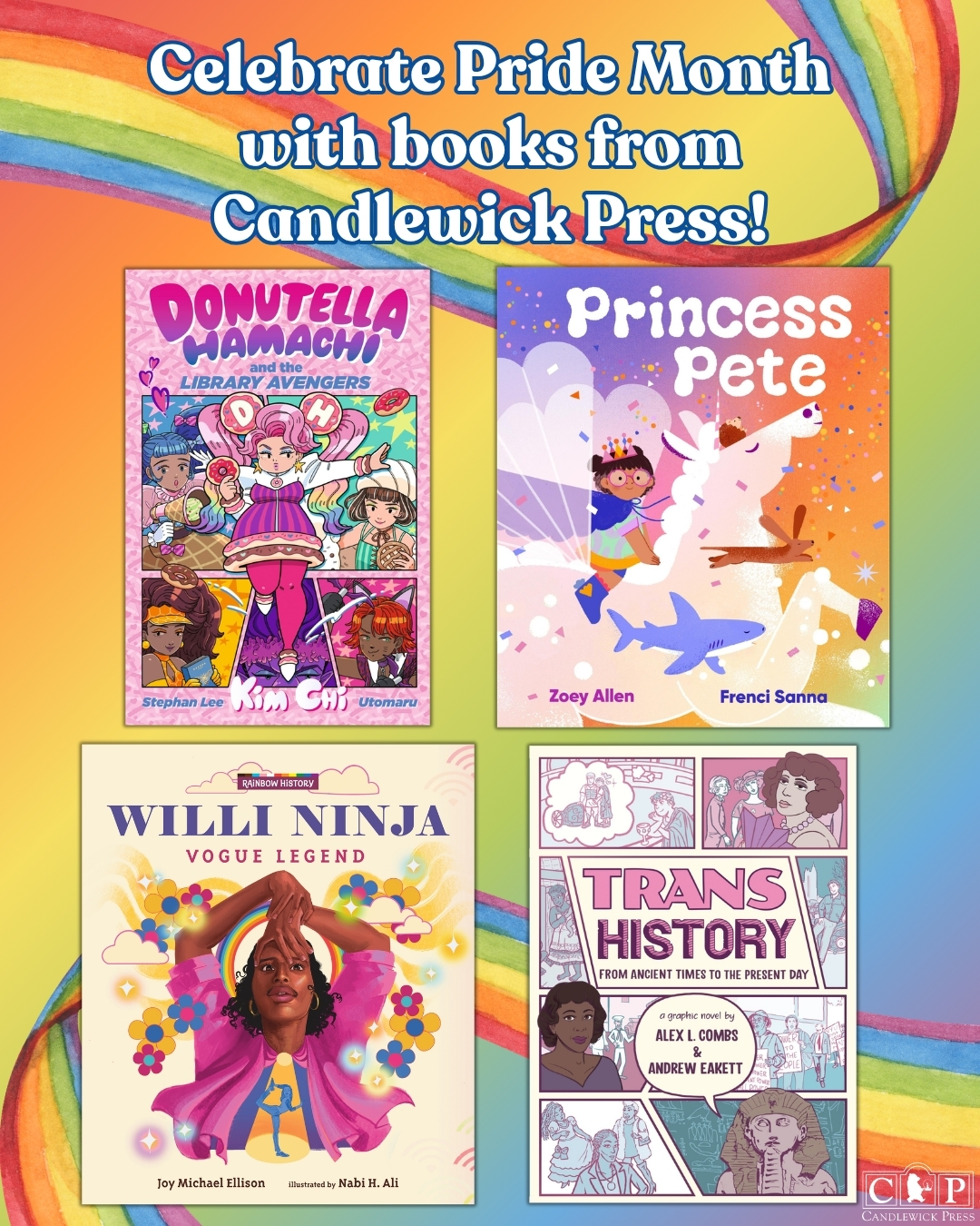 Candlewick Press Facebook ad: Join us in celebrating Pride Month with inspiring…