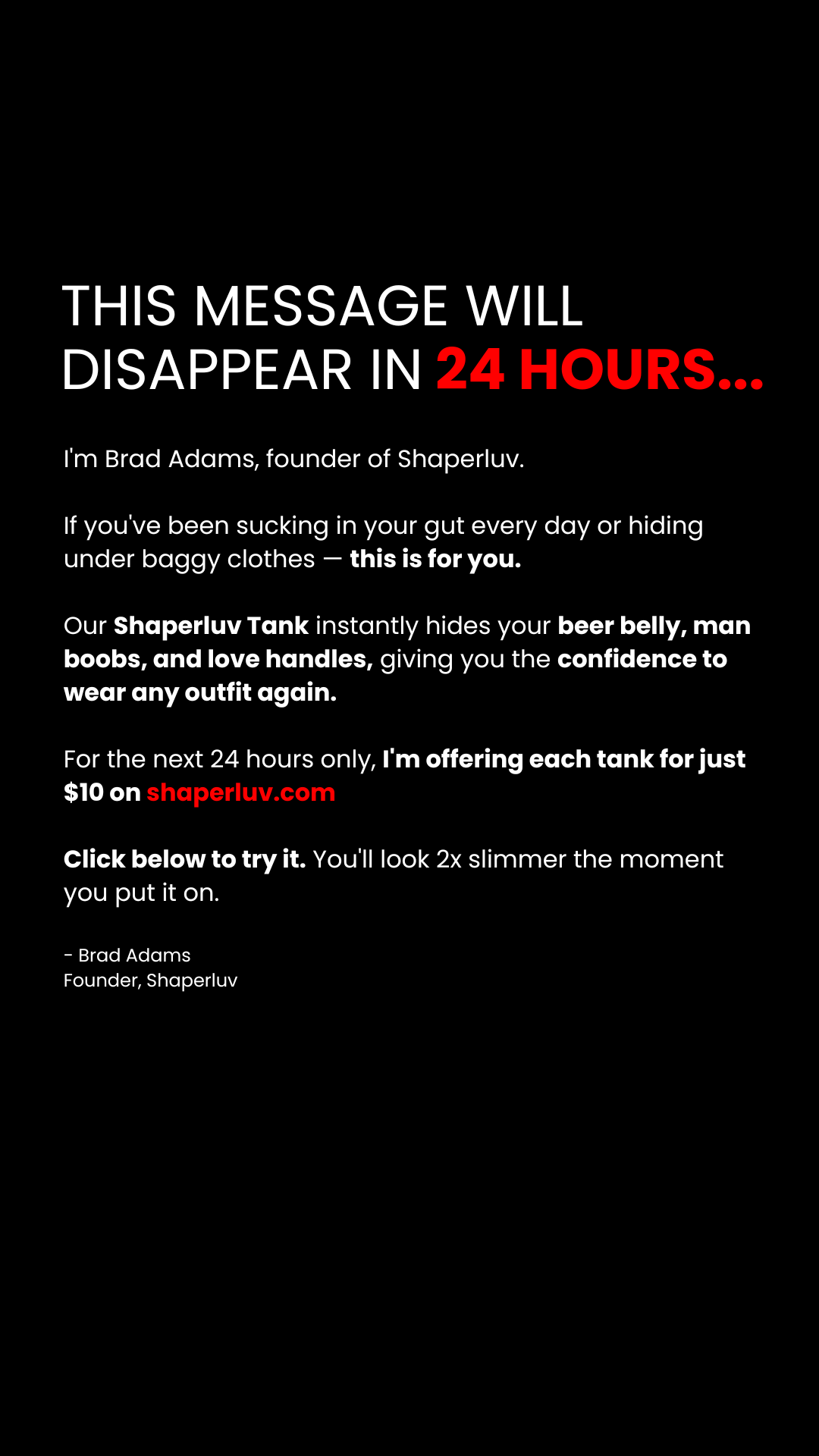 Shaperluv Facebook ad