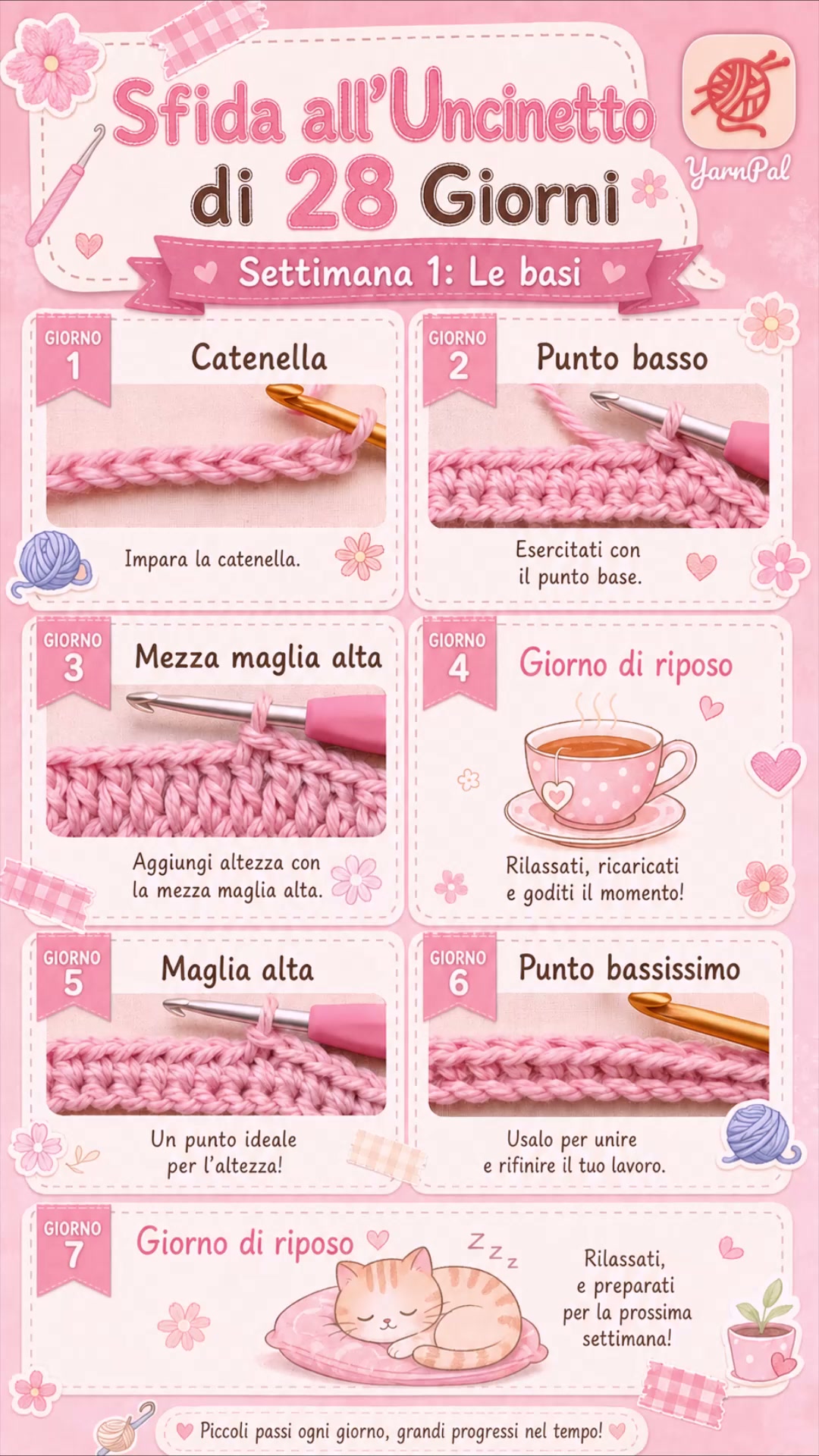 YarnPal - Crochet for Beginners Facebook ad: Crochet in minutes, not months