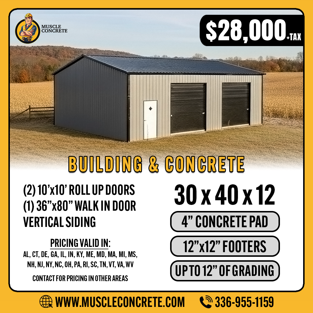 Muscle Concrete Facebook ad from Dec 12, 2025