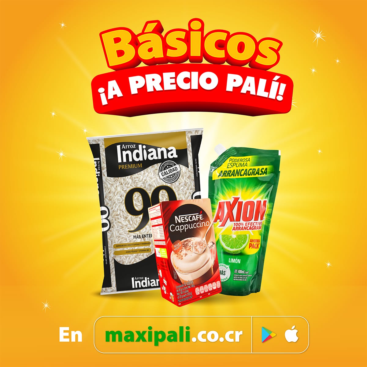 Palí y Maxi Palí Costa Rica Facebook ad: Comprá tus básicos en línea