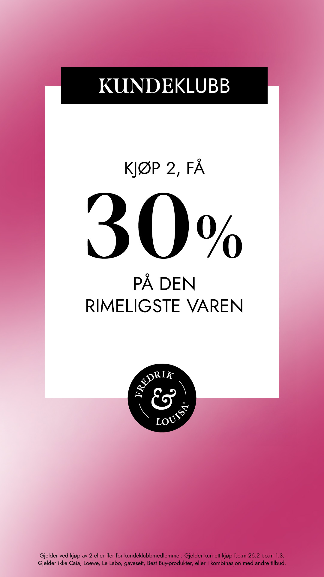 Fredrik & Louisa Facebook ad