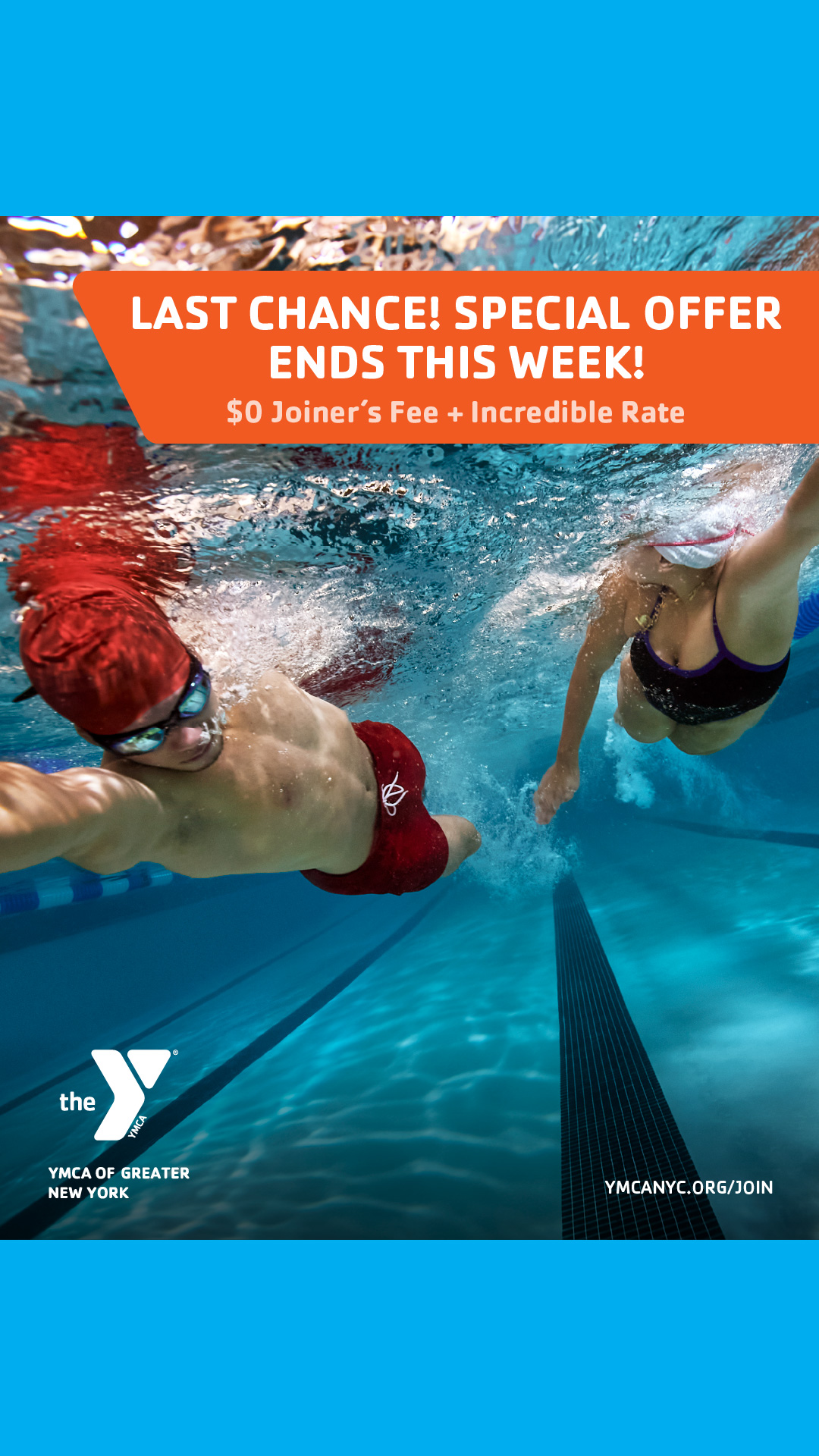 La Central YMCA Facebook ad: Join now with the Y Summer Pass!