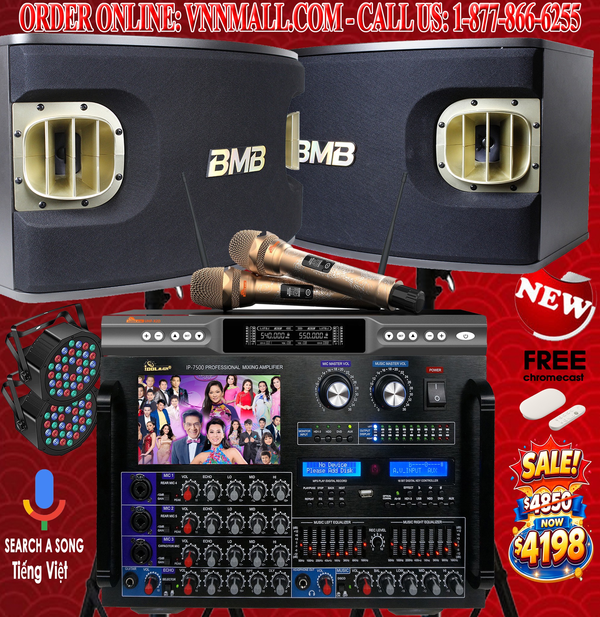 Vnn Mall Facebook ad: KARAOKE SYSTEM 26 - BMB 3-Way Vocal Speakers 2400 Watts…
