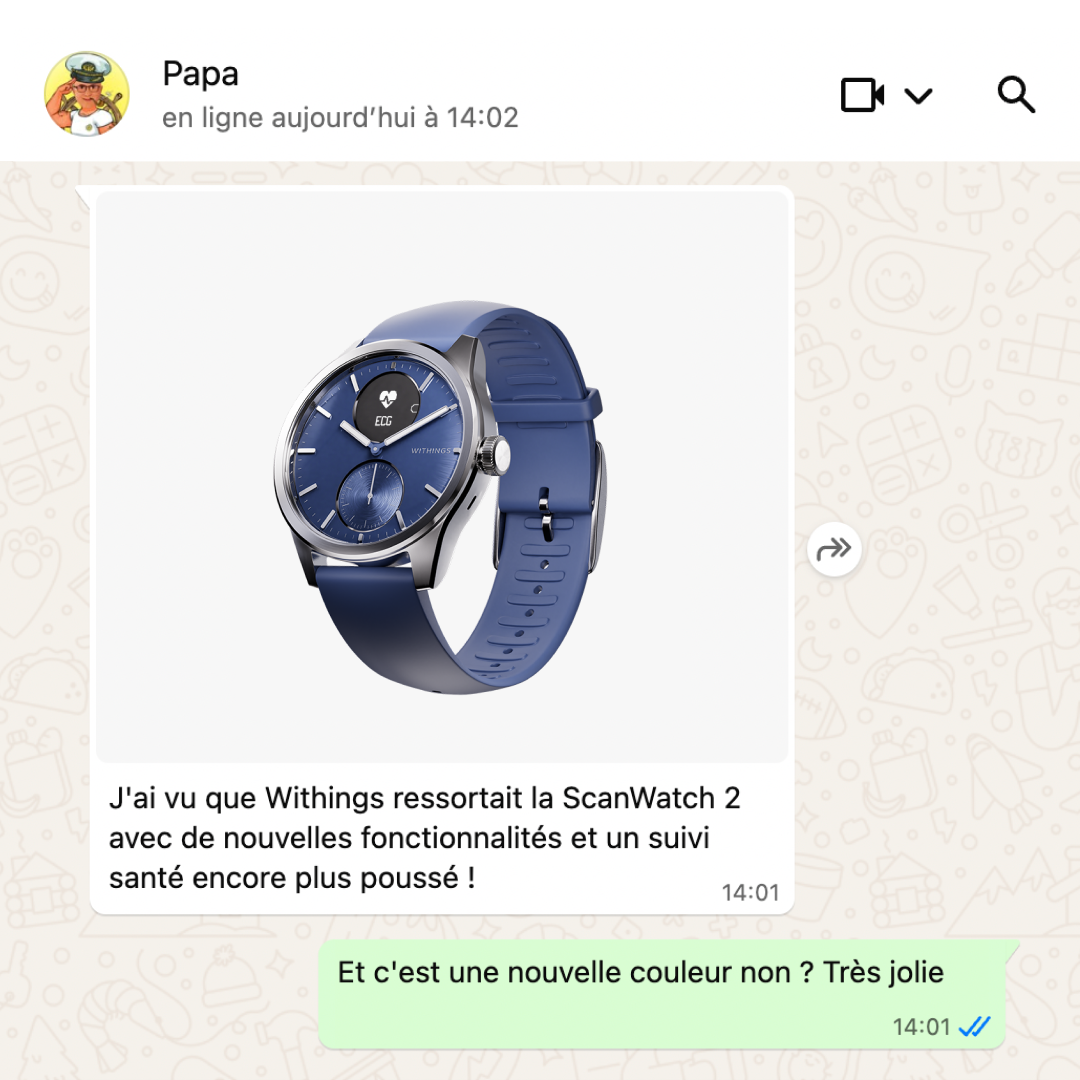 Withings Facebook ad: ScanWatch 2, repensée