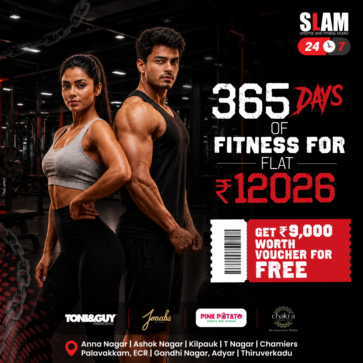 SLAM Lifestyle and Fitness Studio Facebook ad
