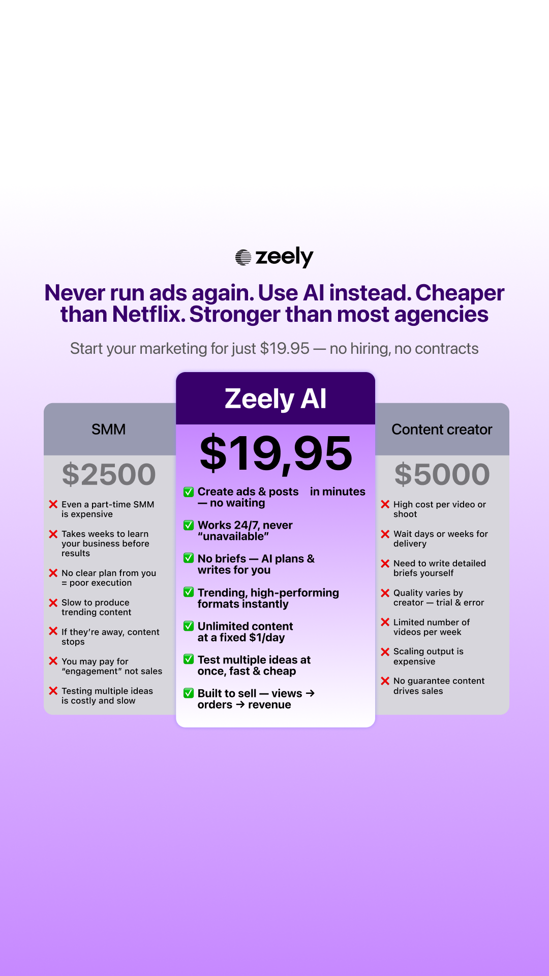 Zeely Facebook ad