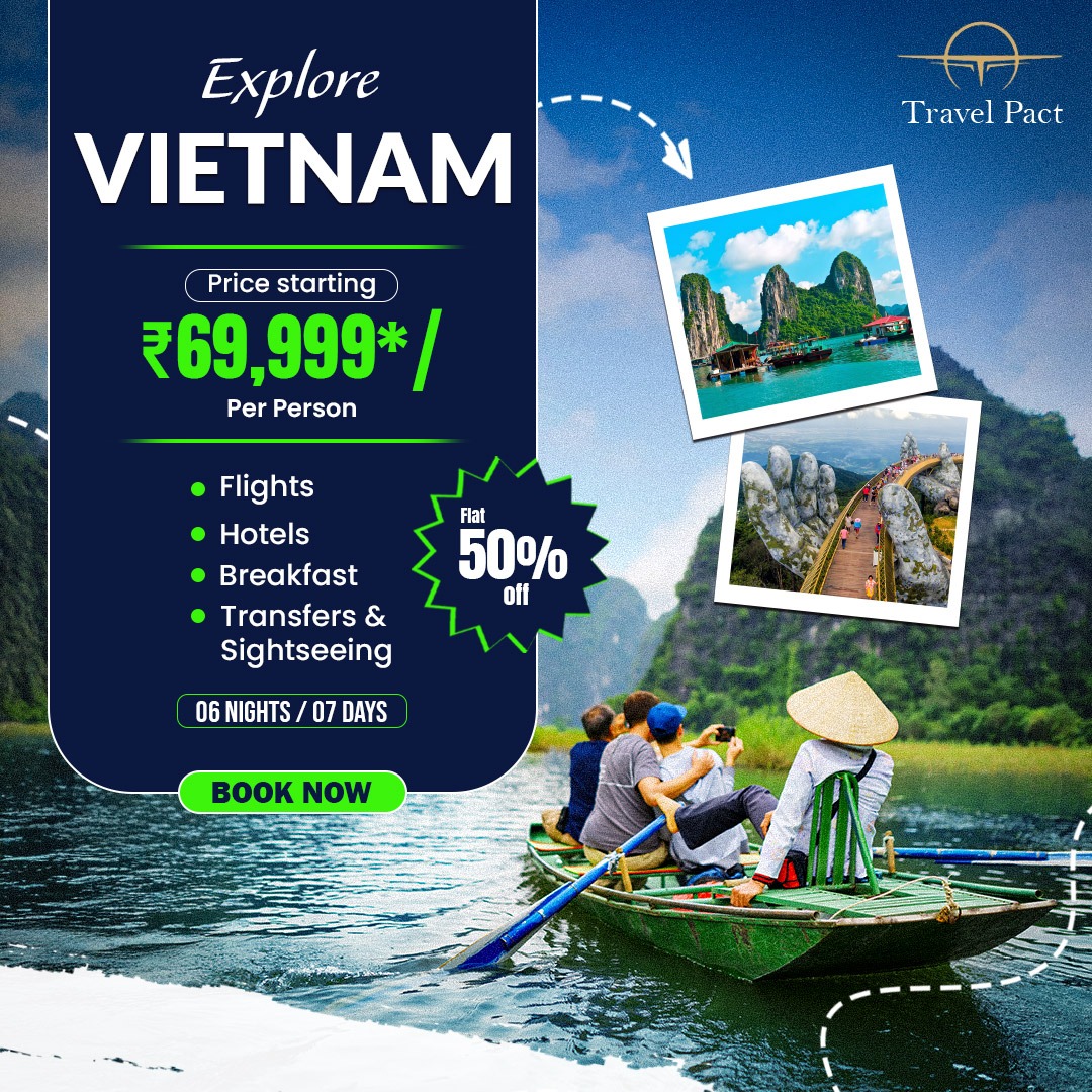 TravelPact India Facebook ad: Best Selling Vietnam Tour Packages