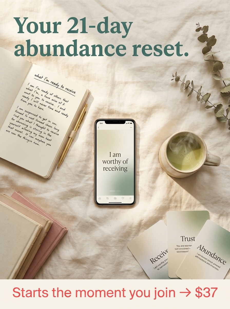 Gabby Bernstein Facebook ad: Join the Abundance Challenge