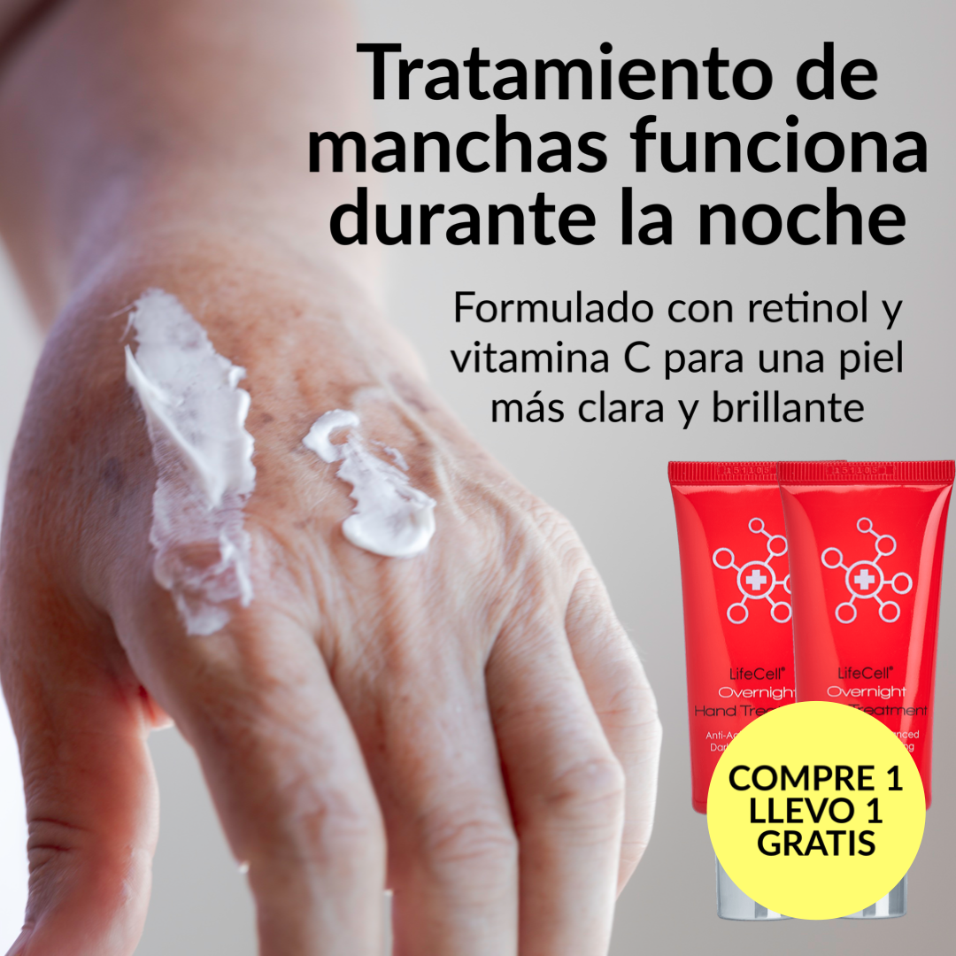 Lifecell Skin en Español Facebook ad: Tratamiento de manos para las manchas oscuras | 50% de…