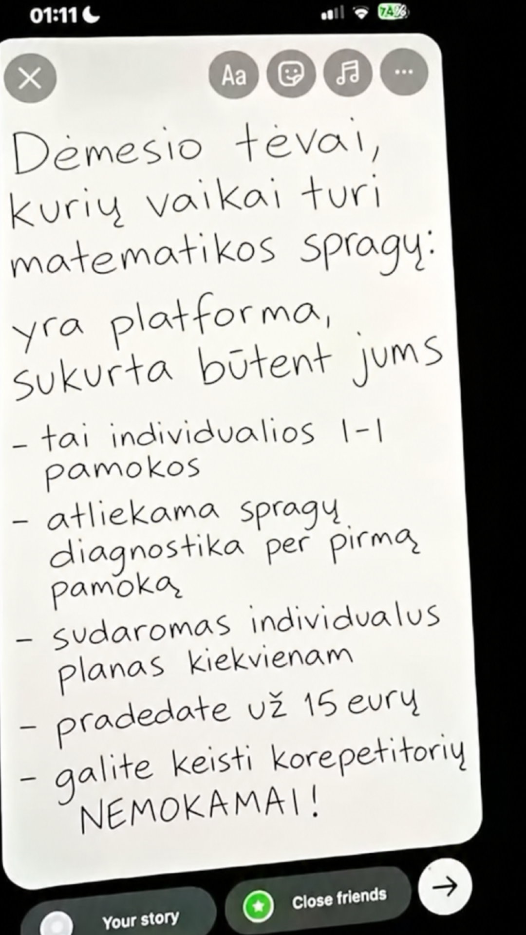 Mokytojas Eimantas Facebook ad: Išankstinė registracija