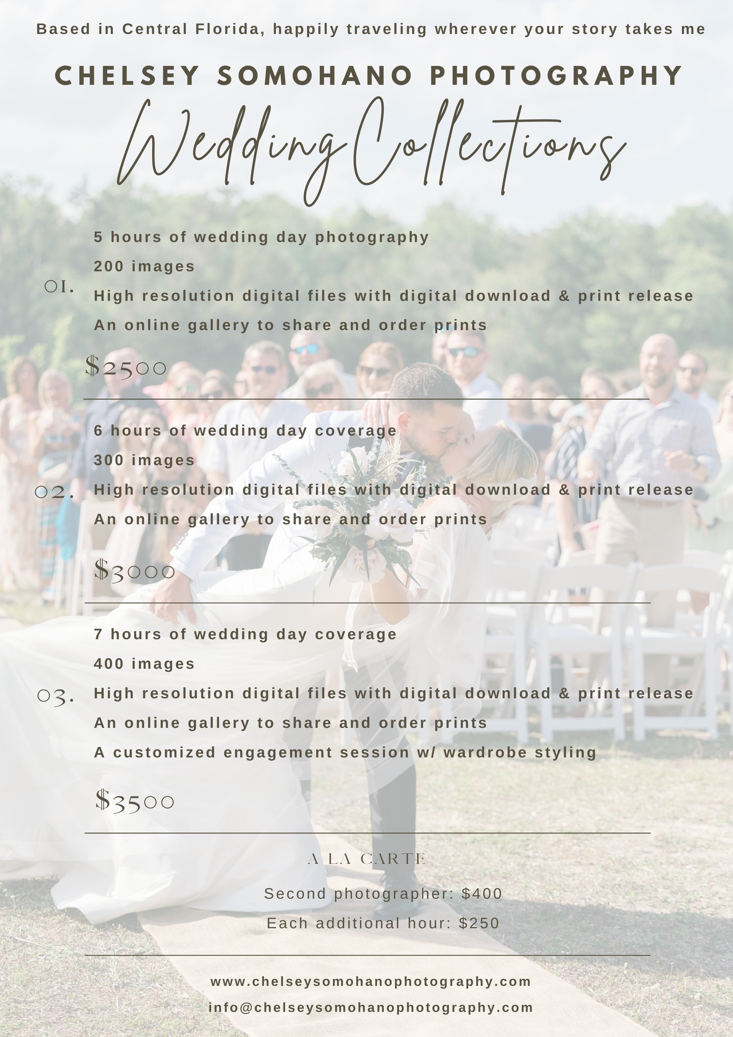 Chelsey Somohano Photography Facebook ad: Beautiful wedding photos shouldn’t be out of reach…