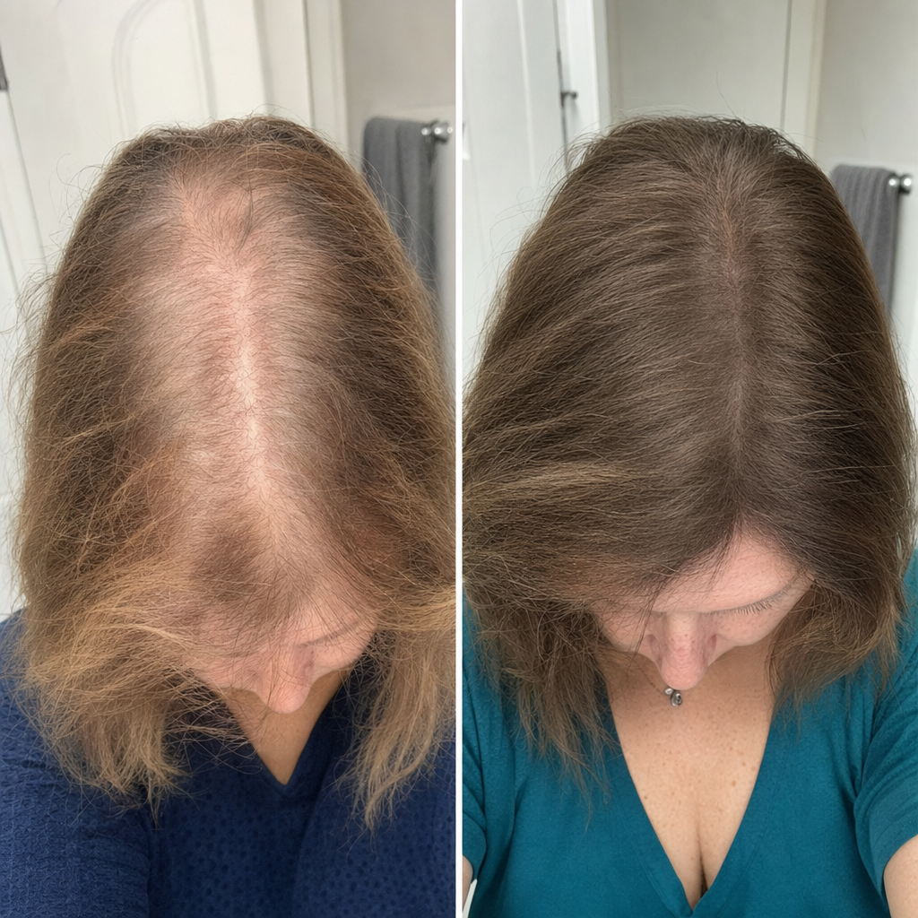 Elizabeth white Facebook ad: Menopause: How did they get their hair back?
