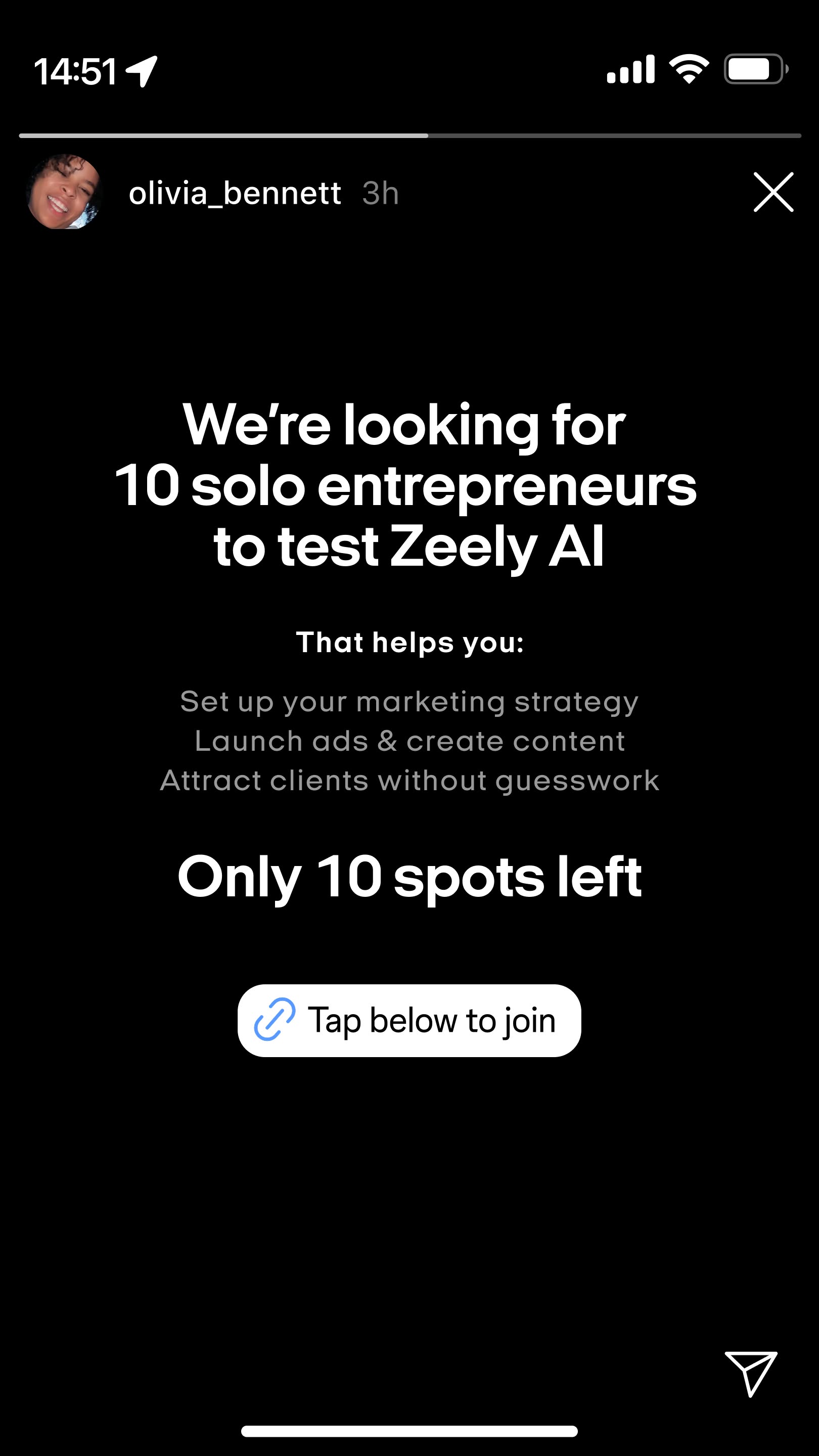 Zeely Facebook ad