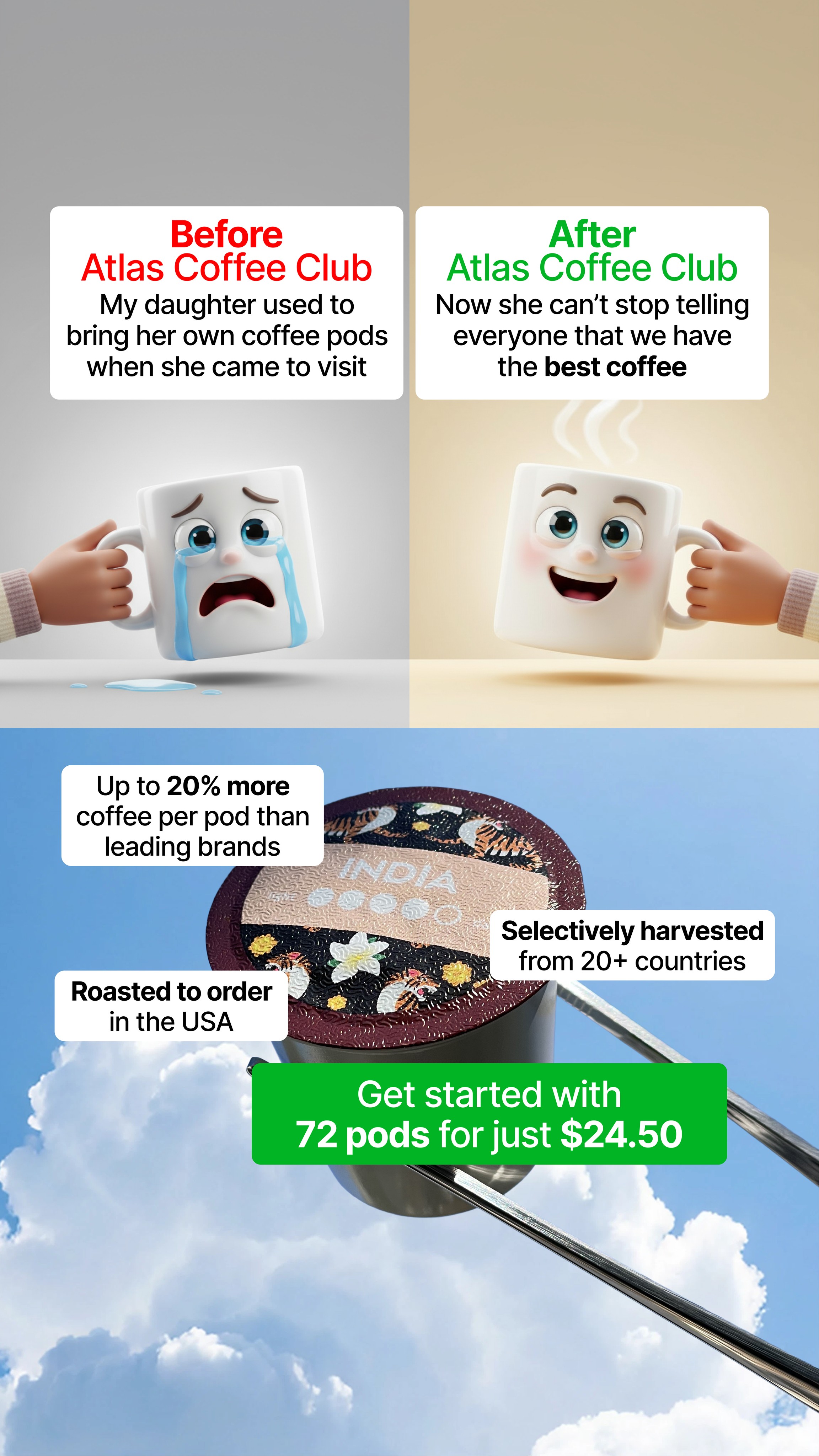 Atlas Coffee Club Facebook ad