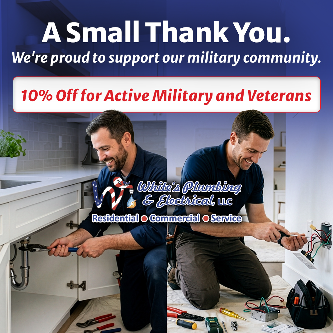 White’s Plumbing and Electrical LLC Facebook ad