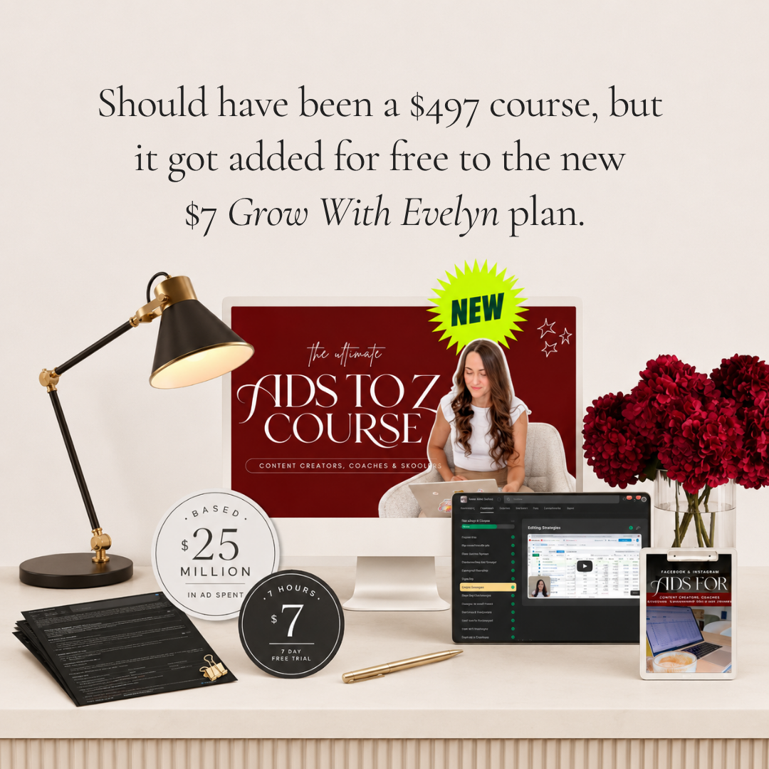 Evelyn Weiss Coaching Facebook ad