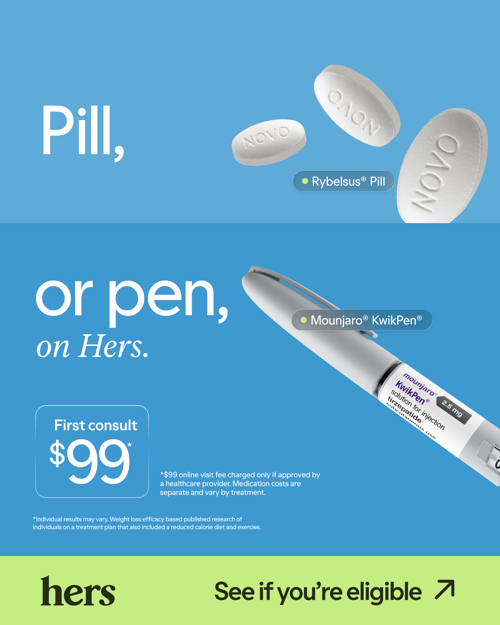 Hers Facebook ad