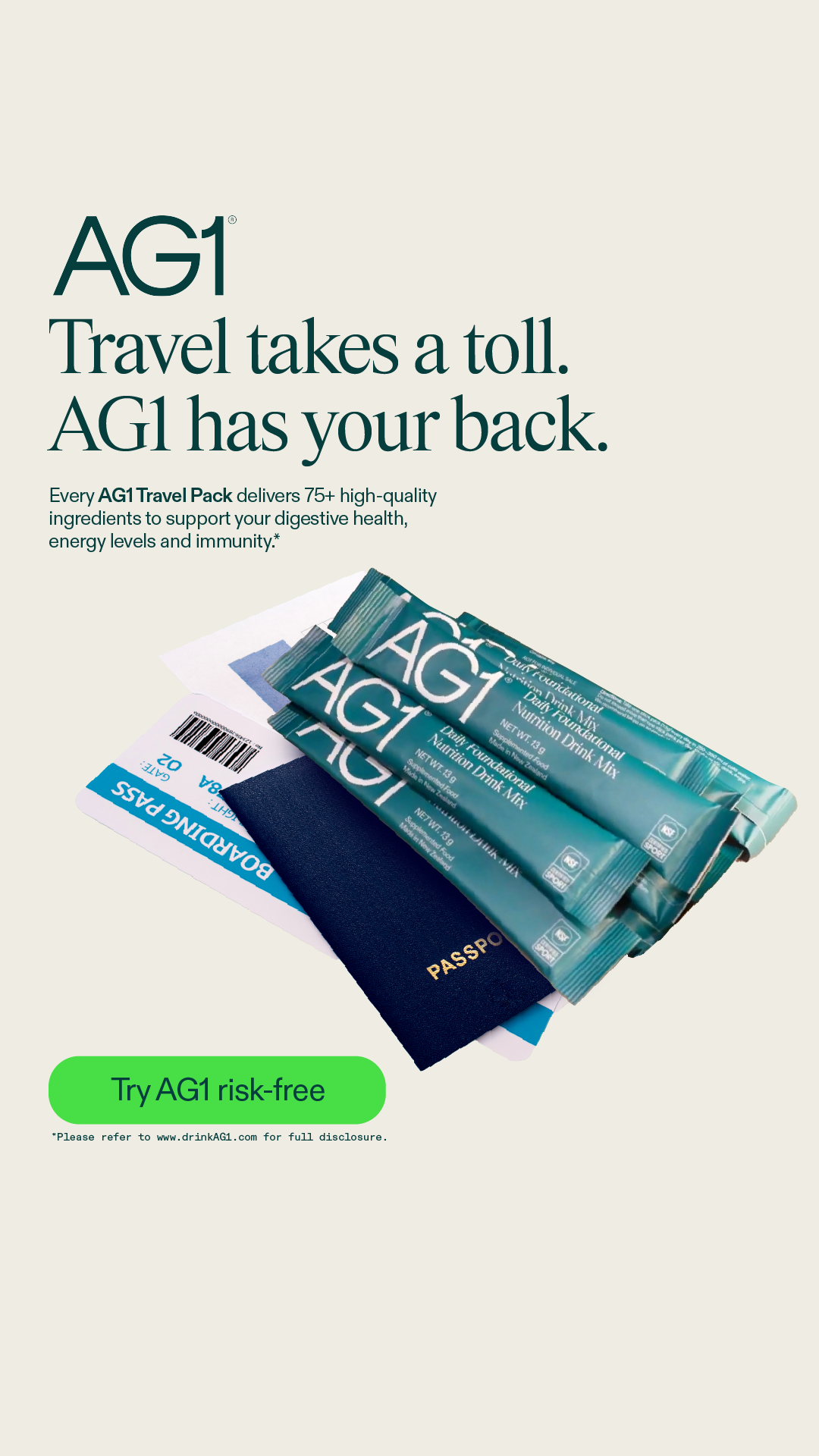 AG1 by Athletic Greens Facebook ad