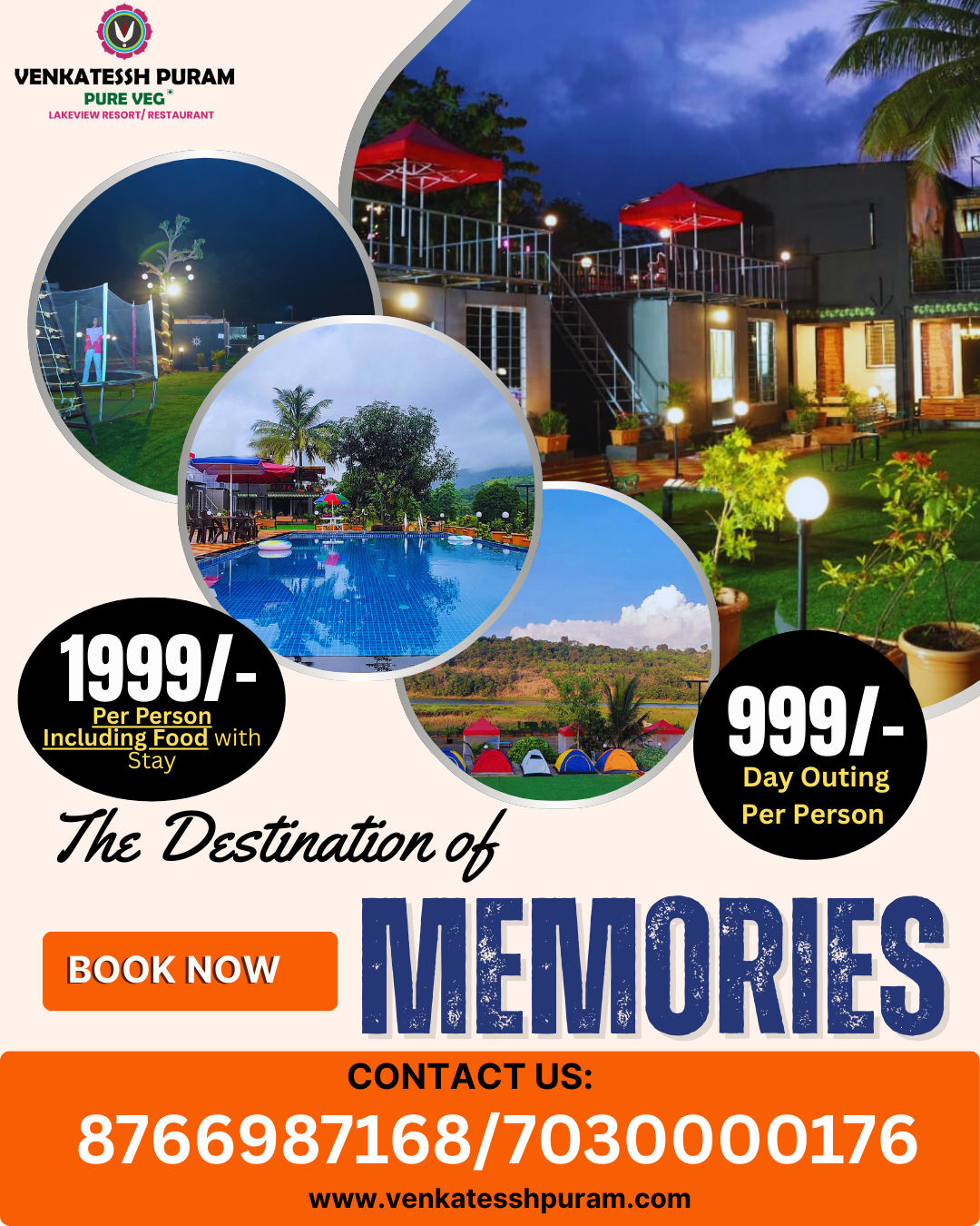 Venkatessh Puram Pure Veg Facebook ad: Perfect Summer Getaway for Family& Friends & Couple