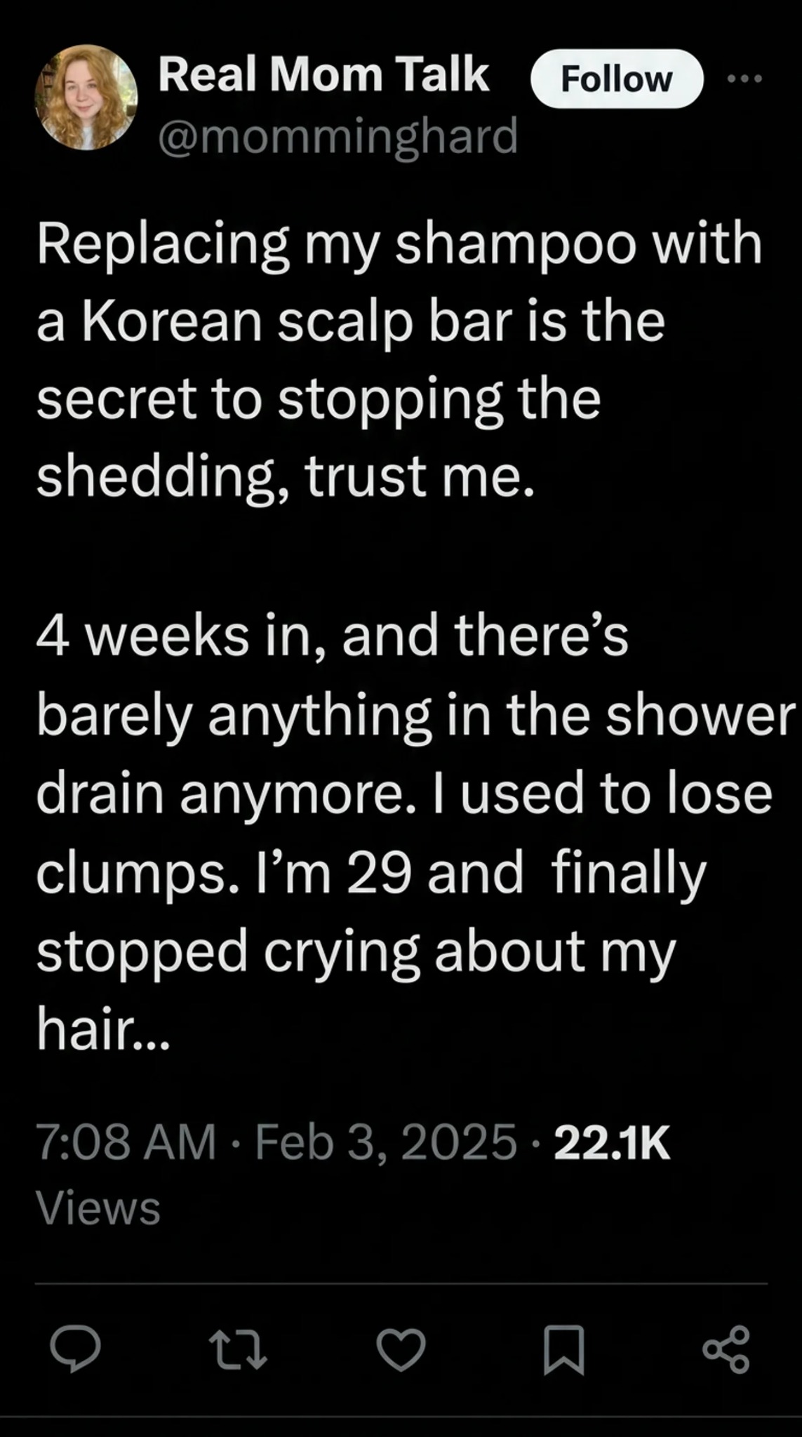 The Hair Wellness Lab Facebook ad