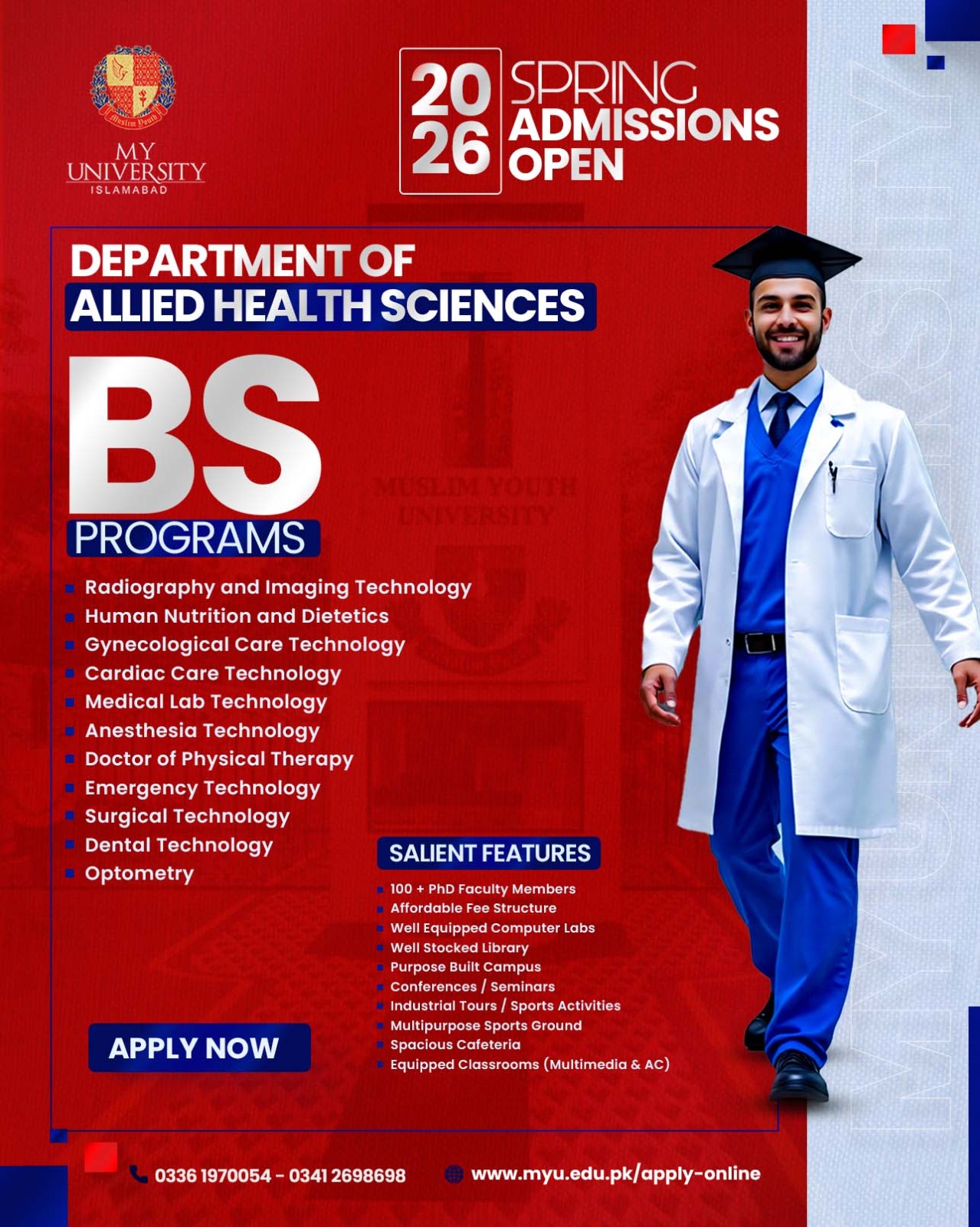 MY University Facebook ad: Shape Your Future in Health Sciences