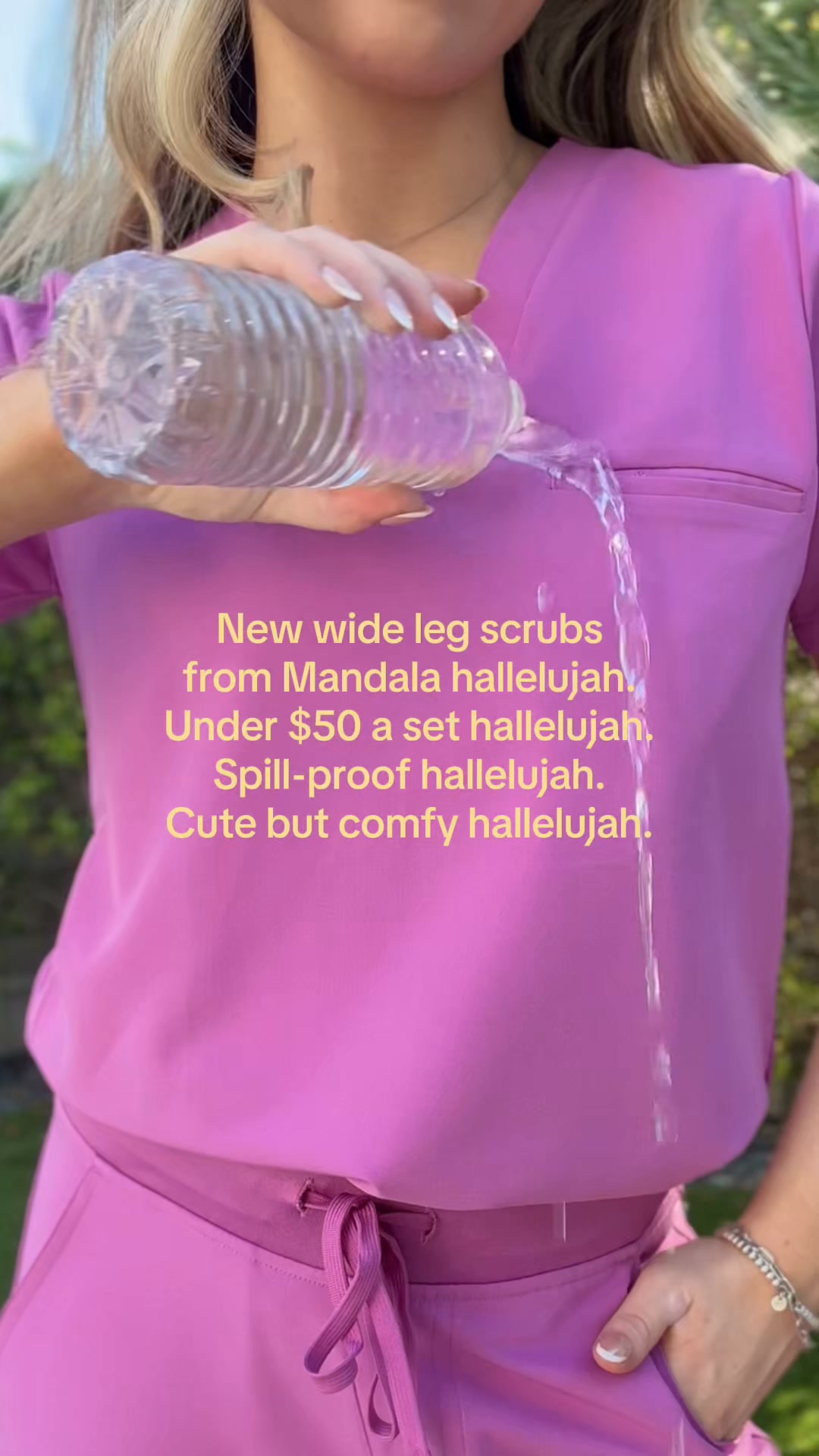 Mandala Scrubs Facebook ad: Stop Overpaying For Scrubs
