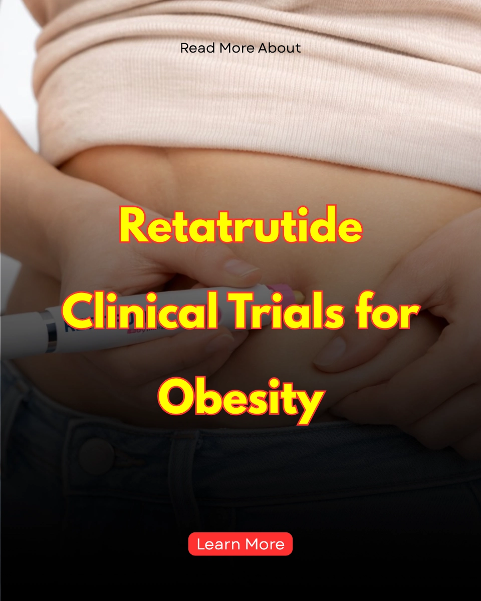 Health Guide Spot Facebook ad: Learn more about retatrutide clinical trials for obesity