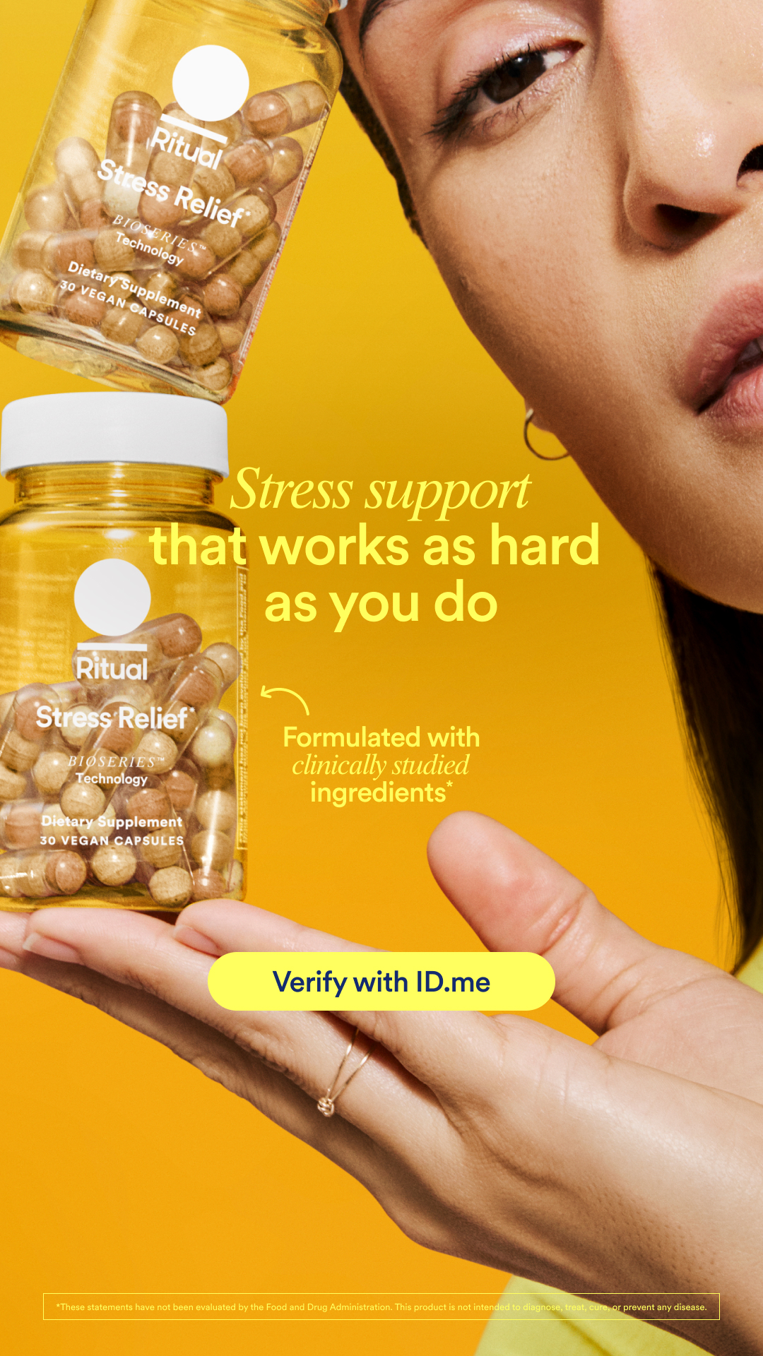 Ritual Facebook ad: Medical provider's get 25% off Ritual.